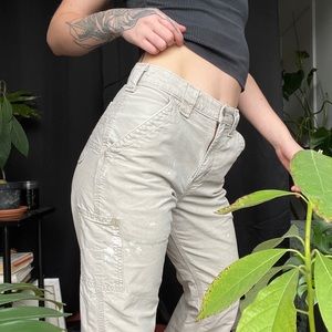 Worn-In Beige Carhartt Pants